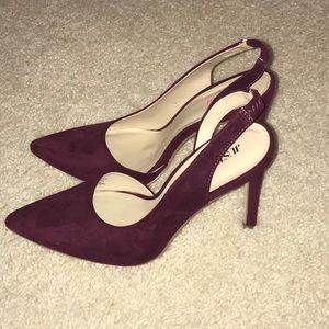 NEW Justfab plum heels